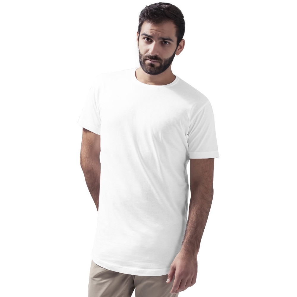 Cotton Addict Mens Shaped Long Cotton Short Sleeve T Shirt 2XL - Chest 47' (119.38cm)