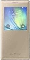 Samsung S View Cover EF-CA700B - Flip-Hülle für Mobiltelefon - Gold - für GALAXY A7 (B-Ware)