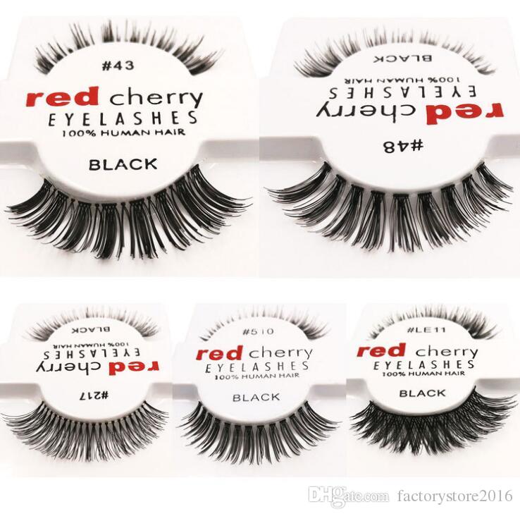 12pcs/lot 12 Styles RED CHERRY False Eyelashes Fake 3D Mink Eye Lashes New Package long Makeup Beauty Tools Eyelash Extension