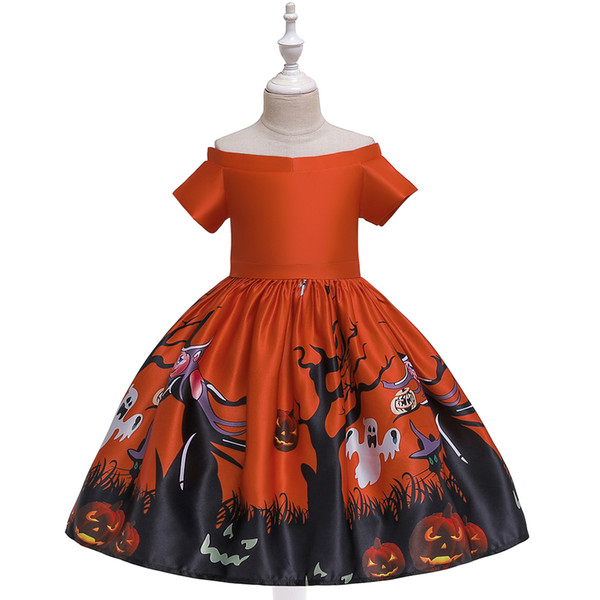 halloween party show playing costumes kids children cartoon clothes for performance halloween party girls cosplay dresses