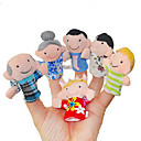6 Pieces Delicate Figure Plush Finger Puppets Set