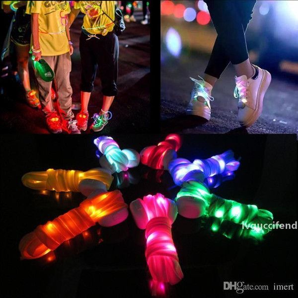 new arrived fashion led shoelace 9 colors outdoor sports dance led shoes beautiful shoelace for sale 120cm length ing