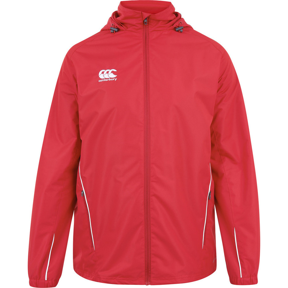 Canterbury Mens Team Full Zip Small CCC Logo Rain Jacket S - Chest 37-39' (94-99cm)