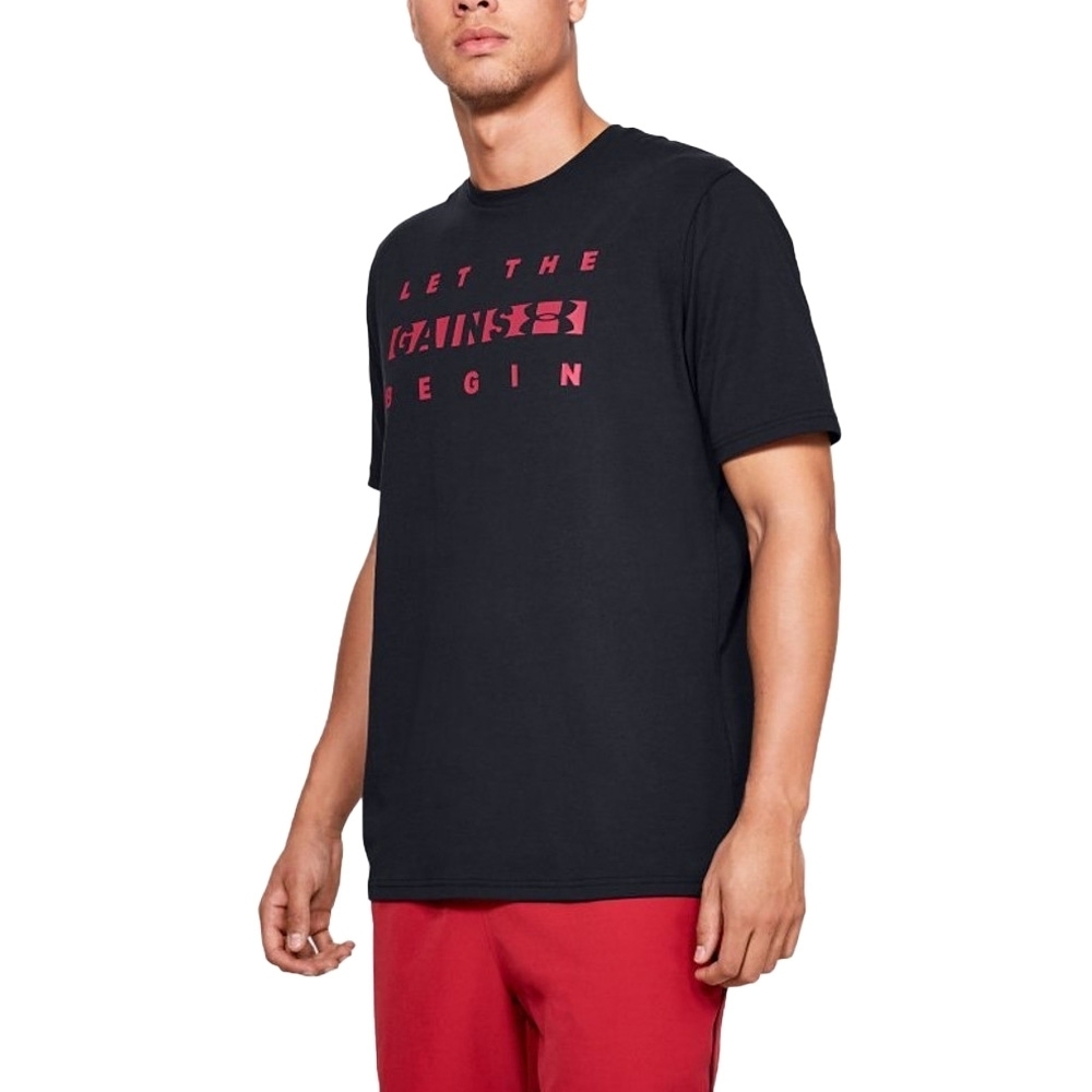 Under Armour Mens Mfo Let The Gains Begin Graphic T Shirt M - Chest 38-40' (96.5-101.5cm)