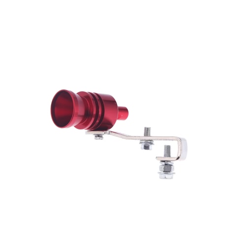 Turbo Sound Whistle Exhaust Pipe Tailpipe Blow-off Valve Aluminum Size L Red