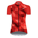 21Grams Women's Short Sleeve Cycling Jersey Black / Red Bike Top Mountain Bike MTB Road Bike Cycling Breathable Sports Clothing Apparel / Micro-elastic