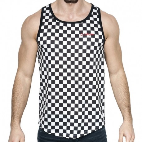 ES Collection Rally Tank Top - Black - White S