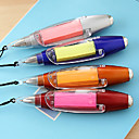 Auto-Stick Nota linterna bolígrafo (color al azar)