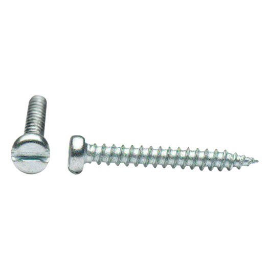 Slotted Pan Head Self Tapping Screws, BZP 8 x 1.1/4 (100 Pack)