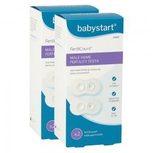 BabyStart Fertilcount Hombre - Test De Fertilidad Para El Hombre - Test Completo - 2 Packs