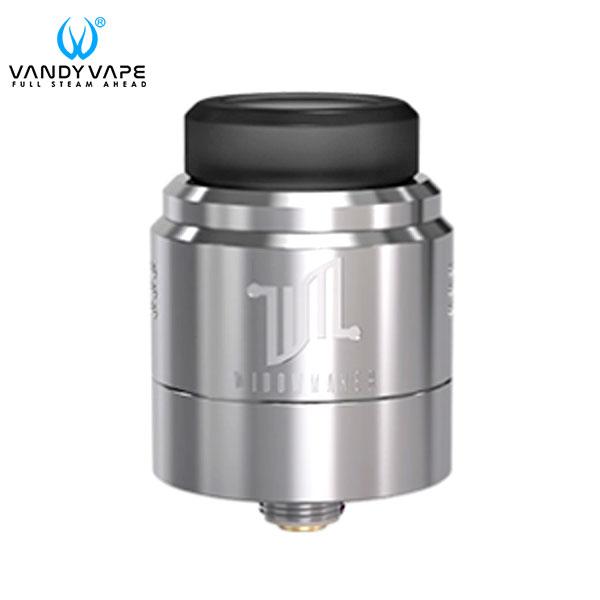 Authentic VandyVape Widowmaker RDA 24mm 1ML Rebuildable Dripping Atomizer - SS Silvery Stainless Steel