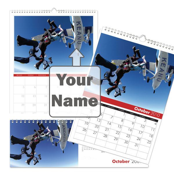 Personalised Xtreme Sports Calendar A5