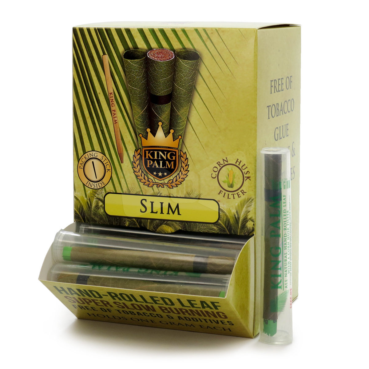 King Palm Slim Rolls Single Pack Box