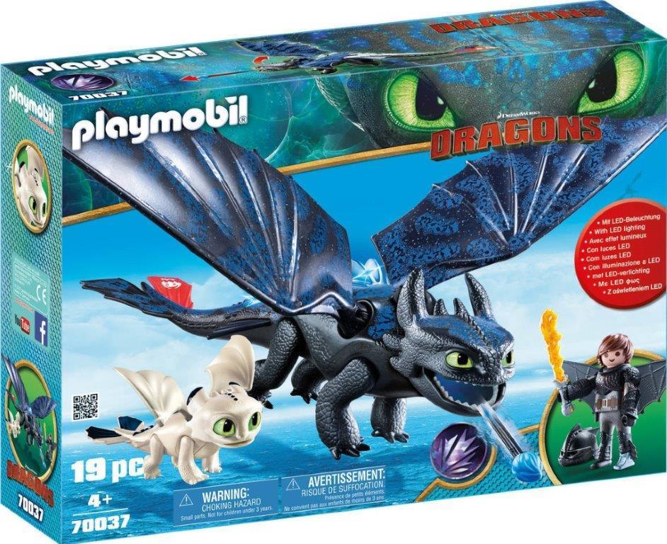 Playmobil Dragons Hiccup and Toothless with Baby Dragon (70037)
