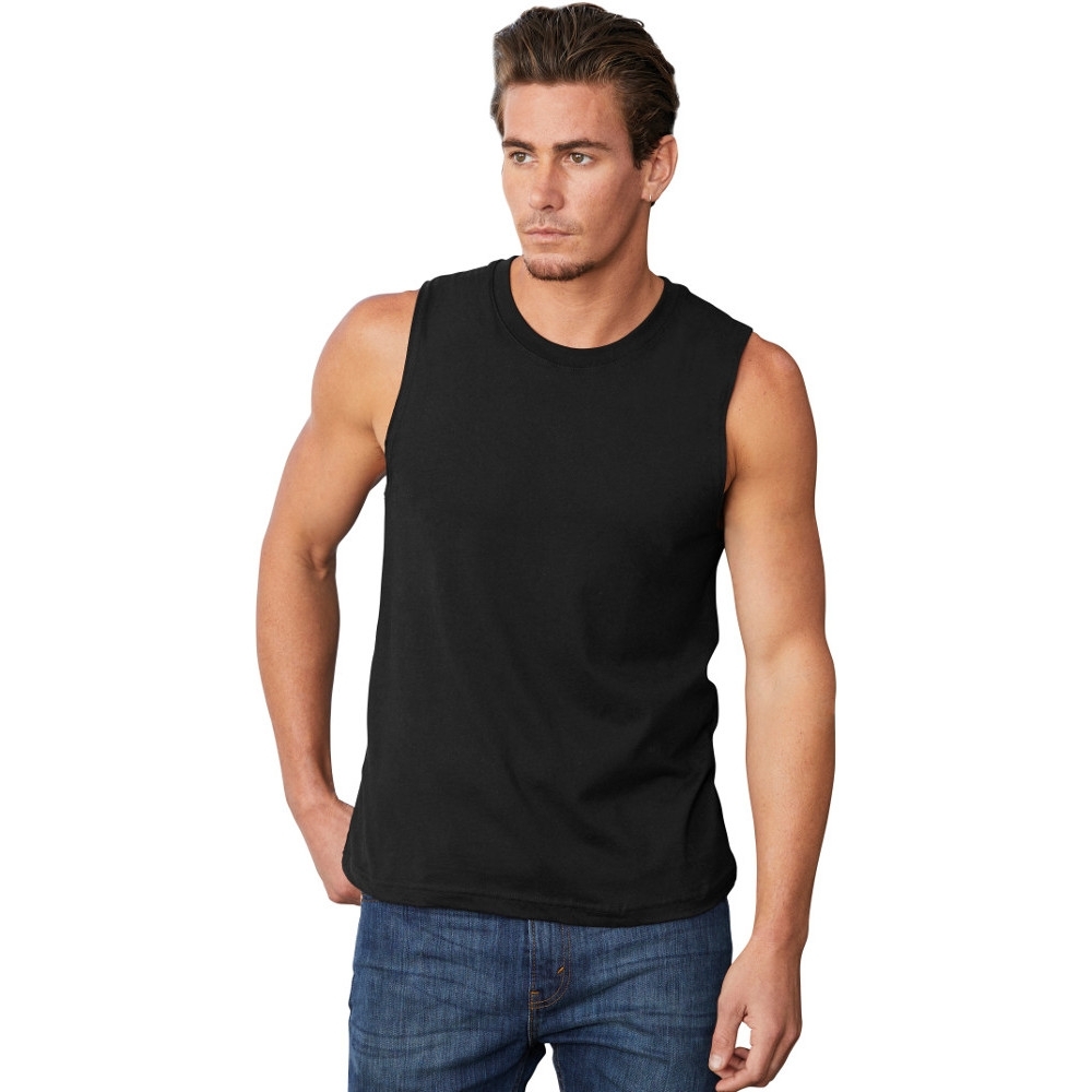 Cotton Addict Mens Jersey Muscle Slim Fit Tank Top Vest XL - Chest 46/49'