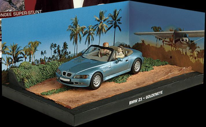 BMW Z3 from James Bond in Blue (1:43 scale by Ex Mag DY009)