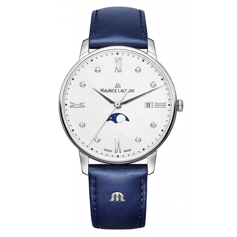Maurice Lacroix Eliros Women's Moonphase Diamond Wristwatch EL109