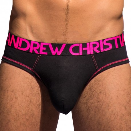 Andrew Christian Almost Naked Cotton Brief - Black M