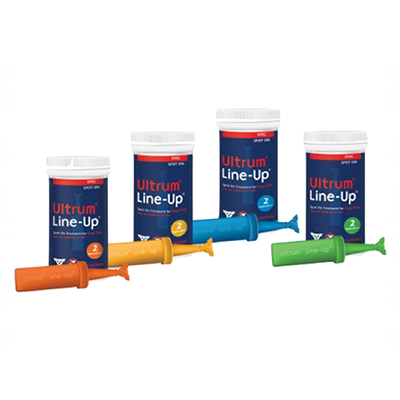 Ultrum Line-Up Spot-On For Small Dogs Up To 22 Lbs (Blue) 2 Pack