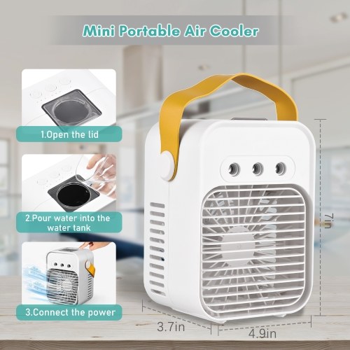 Ventilateur de refroidissement d'air portatif Humidificateur de refroidissement d'air de bureau personnel