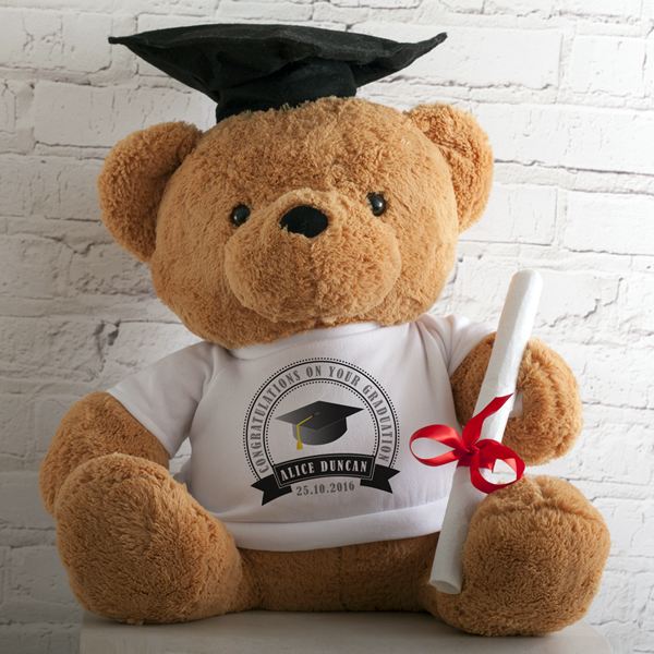 Large Graduation Bear With Personalised T-Shirt