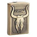Gas Lighter with Bull Pattern (Gold)