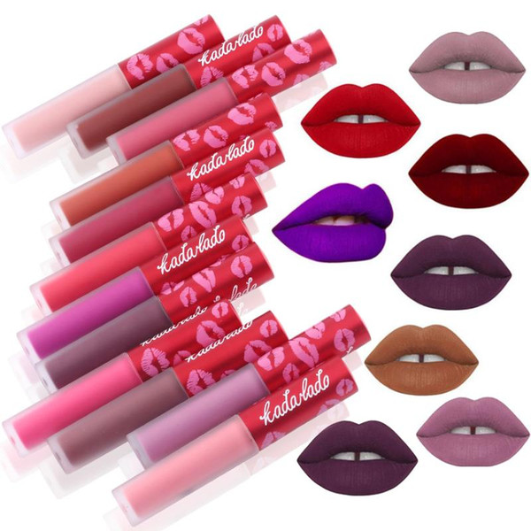 23 Colors Women Sexy Lip Gloss Matte Liquid Lipstick Makeup Waterproof Long Lasting Moist Colorful LipGloss Make Up Wholesale