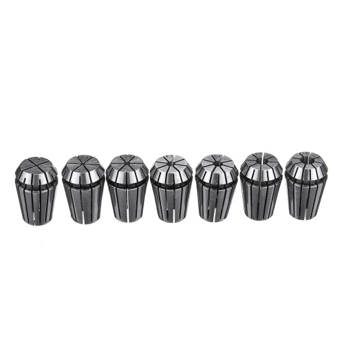 7Pcs ER20 1-7mm CNC Collets de primavera Máquina de talla de fresado Chuck Collet