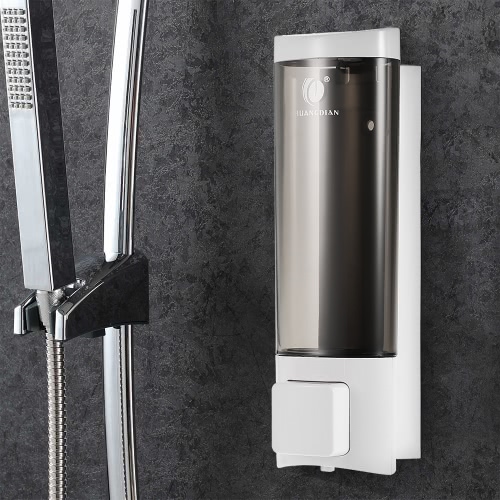 CHUANGDIAN Manual Hand Soap Dispenser Wall Mount Liquid Shampoo Shower Gel Dispenser Hand Cleanser Washroom Lotion Dispenser for Bathroom Restroom Hotel 200ml
