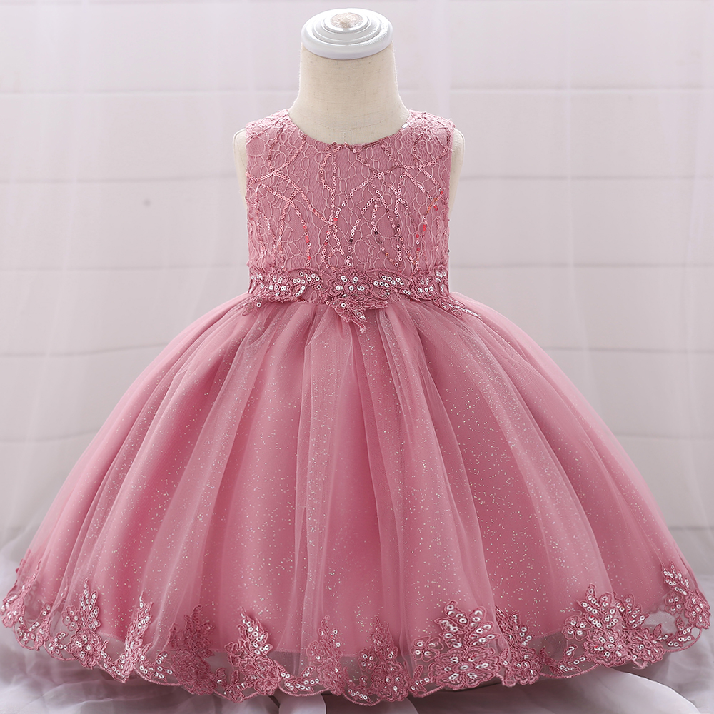 Baby / Toddler Glitter Floral Party Dress