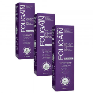 Foligain Shampoo for Women - with 2% Trioxidil For Thinning Hair - 3 Packs