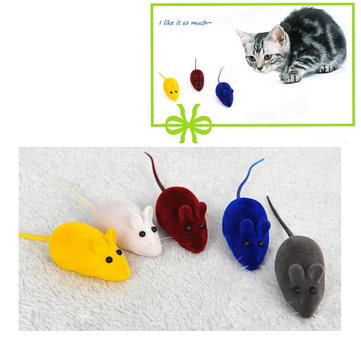 False Mouse Funny Cat Toy Little Mouse Realistic Sound Squeak Kitten Play