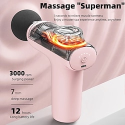 Muscle Massage Gun MINI Massager Fascia Gun Back Massager Small Vibrator Muscle Relaxant Fitness Body Pain Relief Lightinthebox