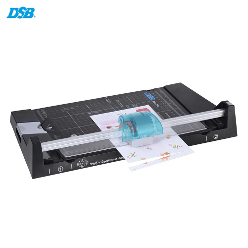 DSB TM-20 5 in 1 A4 Paper Trimmer Cutter Wave/Straight/Skip/Score/Corner Rounder Safe Stainless Steel Blade Max. 5 Sheets Cutting Capacity for Photo Craft Bussiness Card
