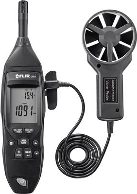 FLIR EM54 Anemometer 0.4 bis 30 m/s mit Temperaturmessfunktion, Magnet-Flügelrad, Externer Sensor (EM54)