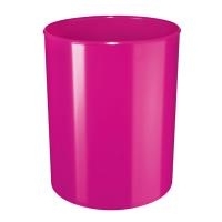 HAN Papierkorb i-Line NEW COLOURS, 13 Liter, rund, pink hochglänzend, oberer Durchmesser: 240 mm, unterer Durch- - 1 Stück (18132-96)