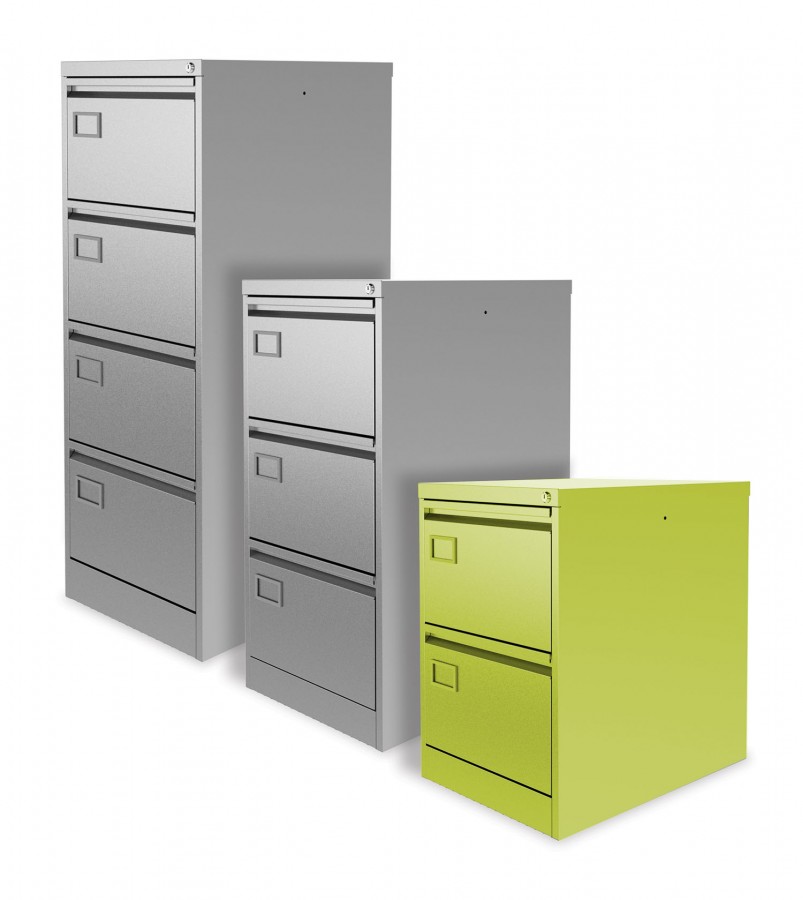 Executive Lockable Filing Cabinet- 2 Drawers- Chlorophyll