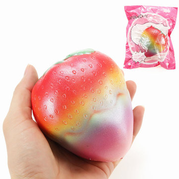 Squishy Rainbow Strawberry Jumbo Slow Rising Toys With Packaging Scented Collection Gift Soft Toy