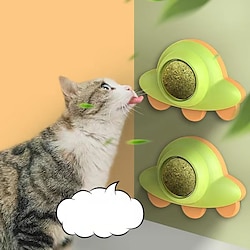 Random 5 Pcs Cat Toy Spinning Cat Mint Ball Licking Le Pet Tooth Cleaning Cat Snacks Self Hi Ball Cat Supplies Teasing Cat Toy Lightinthebox