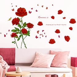 Fleurs et plantes Stickers Muraux Chambre / Salon, Pré-coller PVC Décoration d'intérieur Stickers muraux 2 pièces miniinthebox