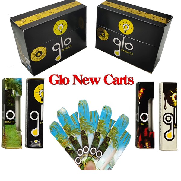 China Wholesale Glo Glow Vape Cartridges Atomizer Tank 510 Thread Premium Extract Distallate Thick Oil 0.8ml 1.0ml Ceramic Coil Carts Pen