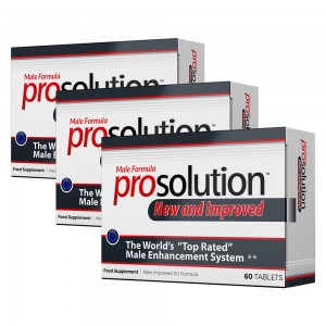 Prosolution Pills - Herbal Male Enhancement Supplement - 3 Packs