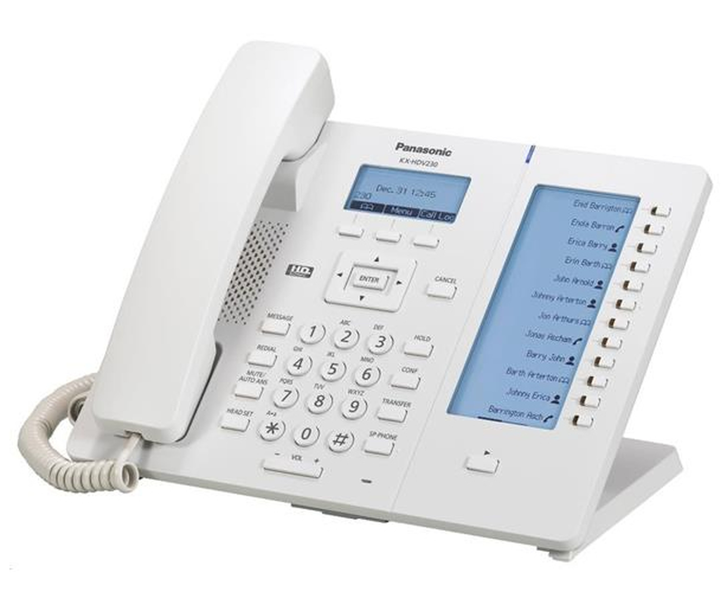 Panasonic KX-HDV230 - VoIP-Telefon - SIP - 6 Leitungen - wei