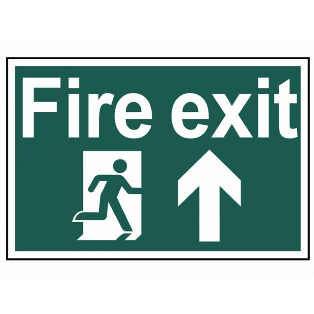 Scan Fire Exit Running Man Arrow Up