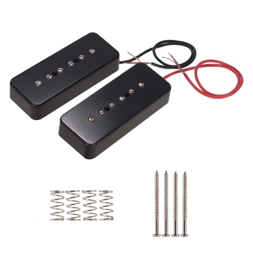 Micros à simple bobinage pour accessoires de pièces de guitare pour micro-guitares électriques P90 Soapbar, pack de 2 pièces (50 mm + 52 mm)