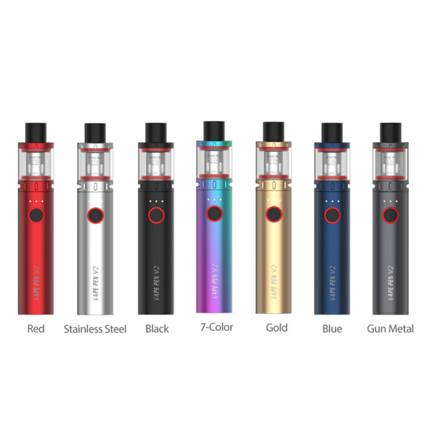 SMOK Vape Pen V2 Kit e cigarette 1600mAh Battery 60W Vapor Device 3ml Tank with 0.15ohm Meshed Coil 0.6ohm DC Coil Original