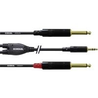 Cordial - Audiokabel - Mono-Stecker (M) bis Stereo Mini-Klinkenstecker (M) - 6 m - Schwarz