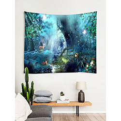 Floral Theme / Fairytale Theme Wall Decor 100% Polyester Modern Wall Art, Wall Tapestries Decoration