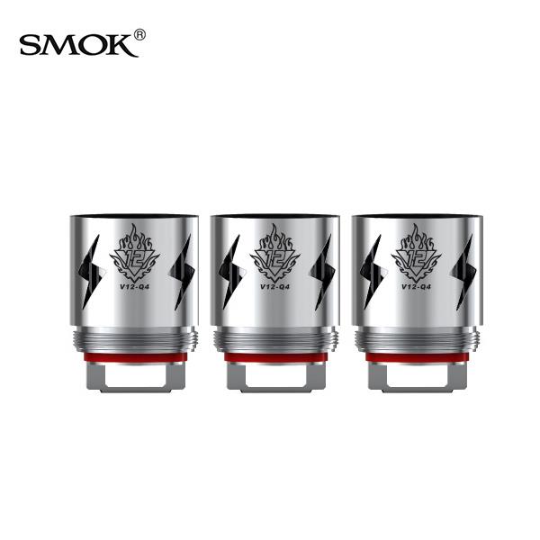 3 x Authentic Smoktech Smok TFV12 V12-Q4 Quadruple Coil Head 0.15Ohm for Smok TFV12 Tank Atomizer