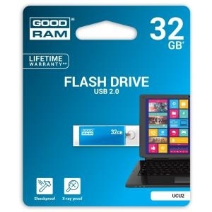 GOODRAM UCU2 - USB-Flash-Laufwerk - 32 GB - USB 2.0 - Blau
